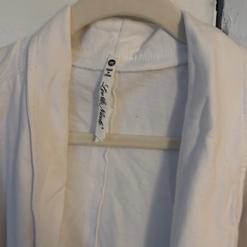 White Open Front Cardigan - Picture 2 of 2